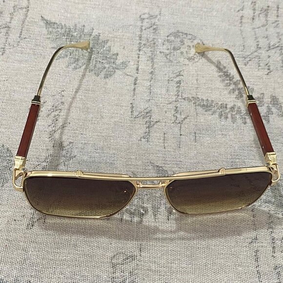 Cartier Accessories - Cartier Sunglasses - Wooden Temples Decoration